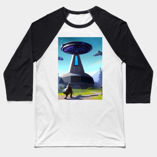 SPACE TELEPORT EMBARKATION Baseball T-Shirt